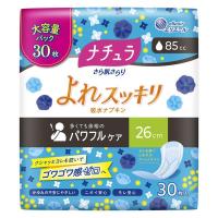 ナチュラ 吸水ケア さら肌さらりよれスッキリ吸水ナプキン 大容量 85cc  30枚:（1パック×30枚入）エリエール 大王製紙