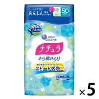 ナチュラさら肌さらりあんしん吸水ナプキン26cmロング50cc 1セット（18枚×5個） 尿もれ 軽失禁 エリエール 大王製紙