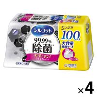 ウェットティッシュ 除菌（100枚入）シルコット99.99％ 大容量 本体 4個 ユニ・チャーム