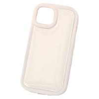ぷっくりiPhoneケース （iPhone13/14） アイボリー LAKOLE/ラコレ