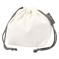 らこれキッズ シンプル巾着ランチバッグ アイボリー LAKOLE/ラコレ