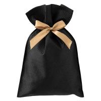 ヘッズ 不織布リボン付ギフトバッグーXS/ブラック（10枚）