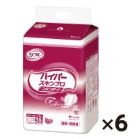 【大人用おむつ/尿取りパッド/約6回分】リフレハイパーシリーズスタンダード1箱（30枚×6袋）　尿とり　夜用パット　介護　リブドゥ