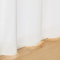 無印良品 花粉をキャッチし熱を通しにくいレースノンプリーツカーテン 幅100×丈103cm用 オフ白 良品計画