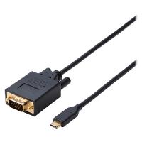 エレコム タイプC変換ケーブル （ USB-C to VGA ） 変換 2m 黒 CAC-CVGA20BK2 1個