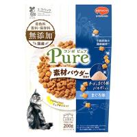 コンボ ピュアキャット まぐろ味・チーズ＆まぐろ節パウダー 無添加 国産 200g（小分け2袋）1個 キャットフード