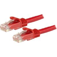 カテゴリ6 LANケーブル 5m レッド ツメ折れ防止RJ45コネクタ Cat6 UTPギガビットイーサネットケーブル N6PATC5MRD 1個