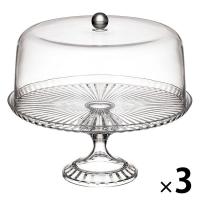シービージャパン ケーキスタンド＆ドームL 1セット（3個）