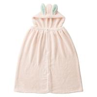 シービージャパン 吸水アニマルフード付きタオル ウサギ 吸水力3倍 マイクロファイバー 素早く速乾 マシュマロ肌触り 1個