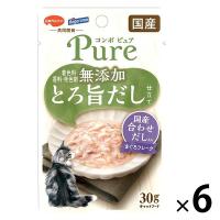 コンボ ピュア キャット パウチ まぐろ・国産合わせだし入り 無添加 国産 30g 1セット（1個×6）キャットフード