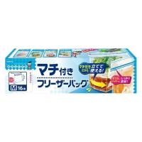 キチントさん 食品保存袋 マチ付き フリーザーバッグ M 電子レンジ解凍可 メモ欄付き 1箱（16枚入）クレハ