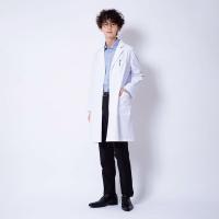 松吉医科器械 マツヨシ ドクターコート(メンズ) MYーDCM01 LLサイズ MY-DCM01(LL) 1枚　白衣　ドクターコート
