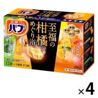 LOHACO - バブ 至福の柑橘めぐり浴 1セット（12錠入×4箱） 入浴剤 透明