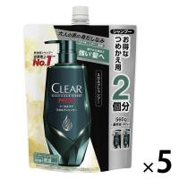 CLEAR（クリアフォーメン）メンズ スカルプシャンプー トータルケア 男性用 詰め替え 特大 560g 5個 ユニリーバ