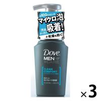 Dove MEN 洗顔料クリーンコンフォート130ml 3個 とことん落とすマイクロ泡