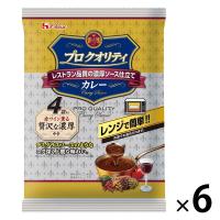 ハウス食品　プロクオリティ　カレー　贅沢な濃厚（4袋入）　1セット（6個） レンジ対応