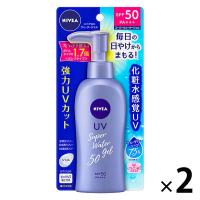 ニベアUV ウォータージェル ポンプ SPF50/PA+++ 140g 2個 花王（イチオシ）