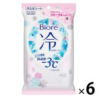 ビオレ 冷シート ボディシート リフレッシュフローラル20枚入 6個 汗拭きシート 汗ふきシート