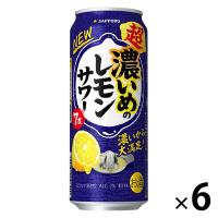 LOHACO - レモンサワー 濃いめのレモンサワー 500ml×6本 缶チューハイ