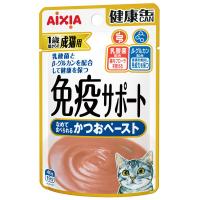 健康缶 免疫サポート かつおペースト 40g 12袋 アイシア キャットフード 猫用 ウェット パウチ