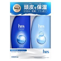 【アウトレット】数量限定 h＆s（エイチアンドエス）モイスチャーシリーズ シャンプー+コンディショナー 冬限定セット 各350g P＆G