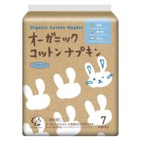 ナプキン 夜用 羽なし 36cm オーガニックコットン ナプキン 夜用 36ＣＭ 肌ケアタイプ 1パック（7個入）コットン・ラボ