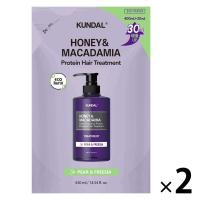 ポイント9倍 クンダル　Ｈ＆Ｍトリートメント　ペアー＆フリージア　詰替　430ml 2個 韓国高麗人参社