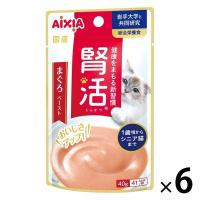 腎活 1歳頃からシニア猫まで まぐろペースト 国産 40g 1セット（1袋×6）アイシア キャットフード 猫用