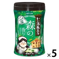 いい湯旅立ち ボトル にごり湯 森の香り 温泉成分配合 にごり湯タイプ 600g 1セット（1個×5） 医薬部外品 白元アース