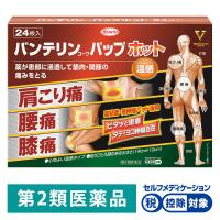 バンテリンコーワパップホット 24枚 興和 ★控除★ 温感タイプ 肩こり痛 腰痛 膝痛 高伸縮 高粘着【第2類医薬品】
