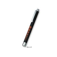 コンテック ラバー調ソフトＬＥＤペンライト　ブラック／オレンジ KE-337 1本 8-6494-03