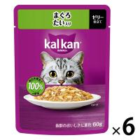 カルカン（kalkan）まぐろ たい入り ゼリー仕立て 60g 6袋 マースジャパン キャットフード ウェット