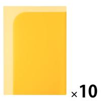 プラス 通知表ホルダー イエロー 79724 1セット(1枚×10)