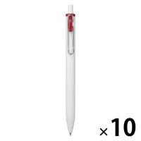 三菱鉛筆 ゲルインクボールペン ユニボールワン 0.38ミリ 焼きりんご色 UMNS38.14 1セット(1本×10)