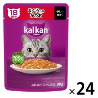 カルカン（kalkan）18歳から まぐろ入りかつお ゼリー仕立て 60g 24袋 マースジャパン キャットフード ウェット