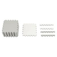 アイリスオーヤマ マット ジョイントマット 30×30cm 厚み2cm リバーシブル JMRV-318 グレー/ホワイト 1セット(18枚入)