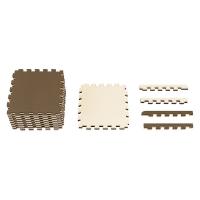 アイリスオーヤマ マット ジョイントマット 30×30cm 厚み2cm リバーシブル JMRV-318 モカブラウン/ベージュ 1セット(18枚入)