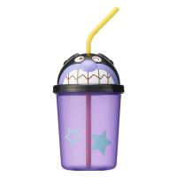 ＡＮダイカットストローカップばいきんまん 300ml 飲んだ量がわかる目盛り付 市販のストローが使える 1個 レック