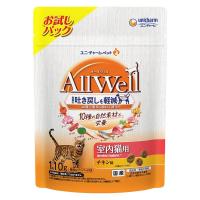 オールウェル 室内猫用 10種の自然素材 チキン味 国産 110g 1袋 ユニ・チャーム キャットフード