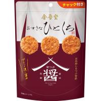 おすきなひとくち　米つぶ醤油煎餅　ザクッと濃い醤油 80g 1袋 金吾堂製菓 せんべい おかき チャック付