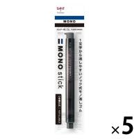 トンボ鉛筆 ホルダー消しゴム モノスティック ブラック JCC-121D 1セット(1個×5)