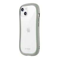 【アウトレット】MSソリューションズ iPhone 14/13 耐傷・耐衝撃ハイブリッドケース ライトグレー LN-IM22VMFLGY 1個
