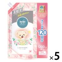 ファーファ ストーリー しあわせの花束 フラワームスクの香り 詰め替え 特大 1200mL 1セット（1個×5） 柔軟剤 NSファーファ ・ジャパン