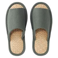 SALE 無印良品 マライ草スリッパ 前あき Ｌ ２５〜２６．５ｃｍ用 グリーン 良品計画