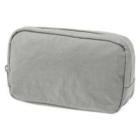 無印良品 リンクルナイロン 大きく開くポーチ グレー Ｌ 約１８×１１．５×７ｃｍ 良品計画