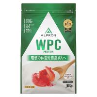 ホエイプロテイン　アルプロン　WPC　杏仁豆腐風味（イチゴチップ入り）　1袋（900g）　ALPRON