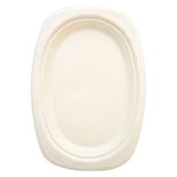 Gracz（グレース）バガス オーバルプレート ナチュラル 1袋（50枚入）