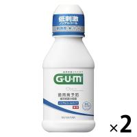 ガム デンタルリンス ノンアルコールタイプ 80mL 1セット（2本） サンスター GUM 液体歯磨き 洗口液 マウスウォッシュ
