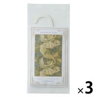 モリス リテリングスオブクラシック ワードローブサシェ グリーンリーフ＆ホワイトティ 1セット（1個×3） つり下げ式芳香剤 三和トレーディング