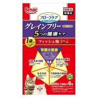 フローラケア グレインフリー 5つの健康ケア（腎臓の健康）フィッシュ味 国産 600g（100g×6袋）1袋 スマック